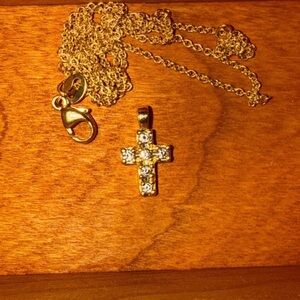 James Avery Gold and Silver Cross Necklace